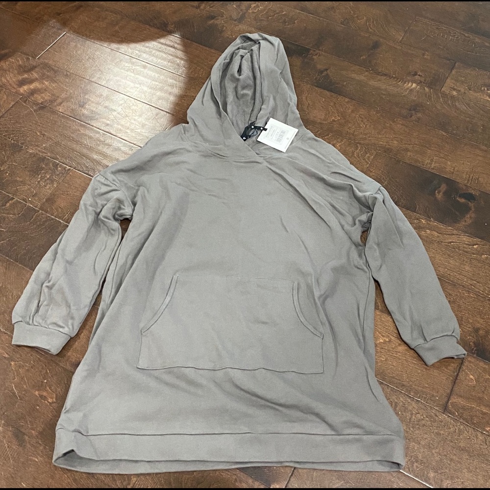 Agnes & Dora puff sleeve fleece pullover